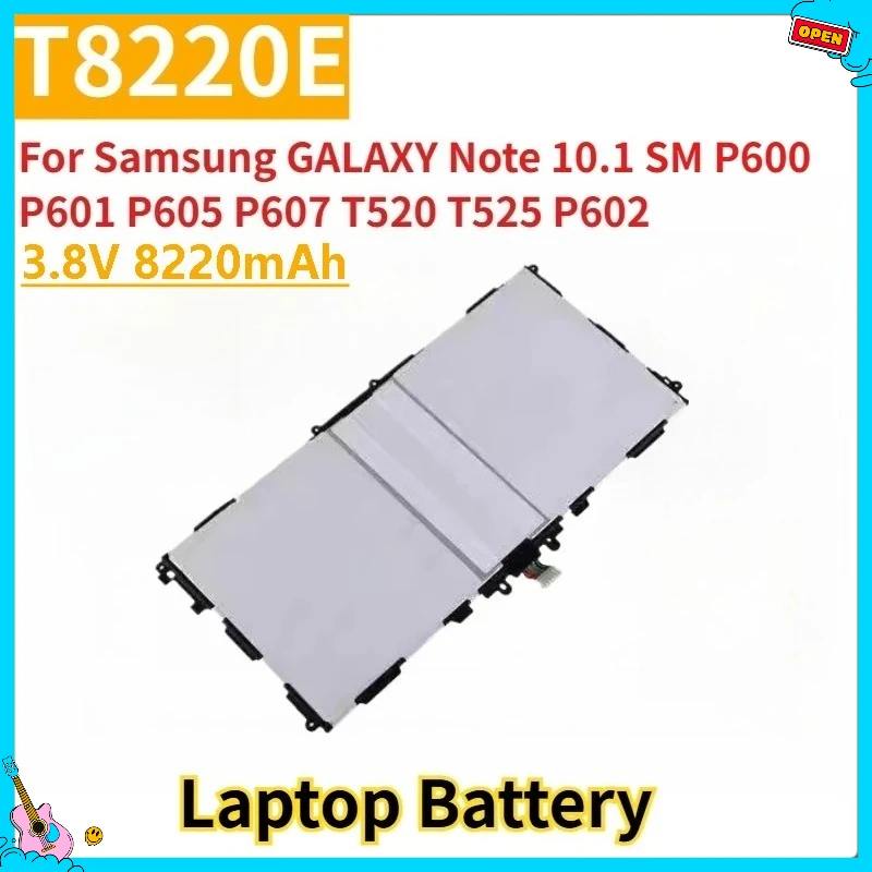 

New Replacement Laptop Battery 3.8V 8220mAh T8220E T8220C For Samsung GALAXY Note 10.1 SM P600 P601 P605 P607 T520 T525 P602