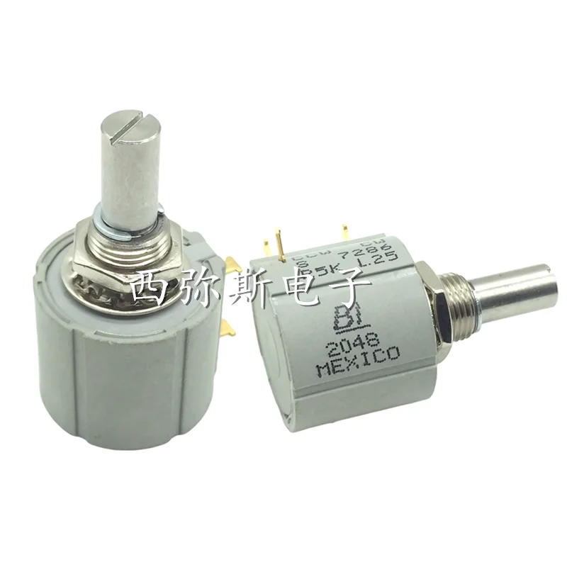 Multi-coil wire wound potentiometer 7286R1K 2K 5k 10k  L.25 Mexico origin  10 coils