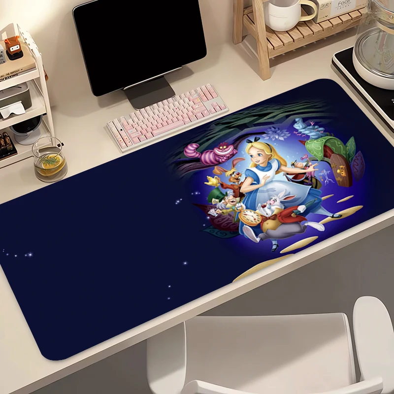 Alfombrilla para ratón de 90x40cm, accesorios para juegos A-Alices in Wonderland, alfombrilla para jugador de PC, alfombrilla para escritorio de ordenador, alfombrilla para teclado Varmilo, alfombrilla para ratón