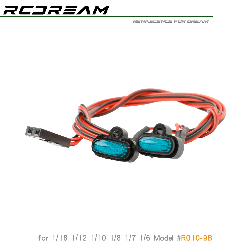 RCDream Ellipse Turn Light Signal Lamp Side Indicator Light for 1/14 1/10 1/8 RC Car Crawler Truck Tractor Upgrade Option Parts