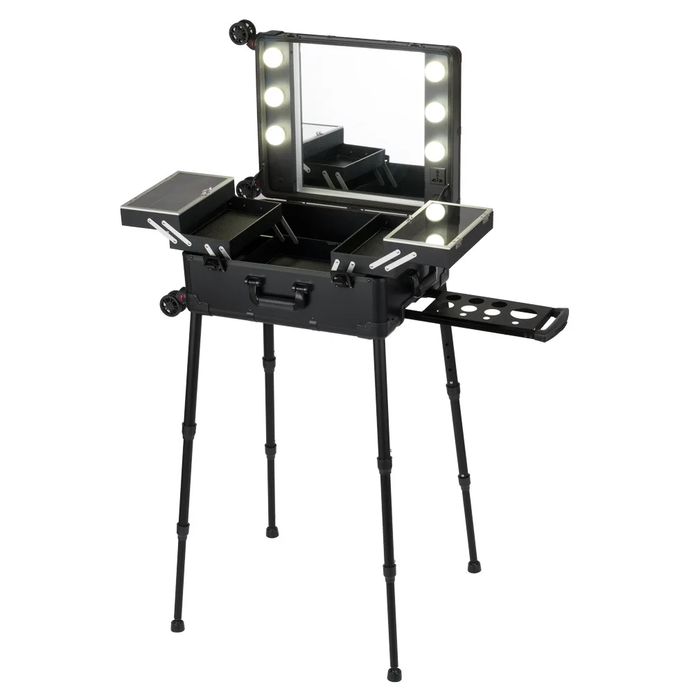 

Makeup light box with bracket, new 21-inch lightweight follow-up embroidered large mirror