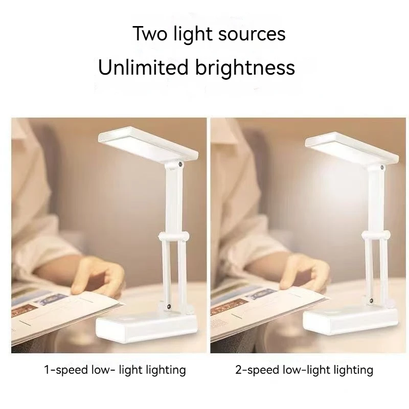 Led لمبة مكتب طوي مصباح طاولة صغير USB قابلة للشحن Led مصباح المحمولة حماية العين القراءة الخفيفة للدراسة والمكتب