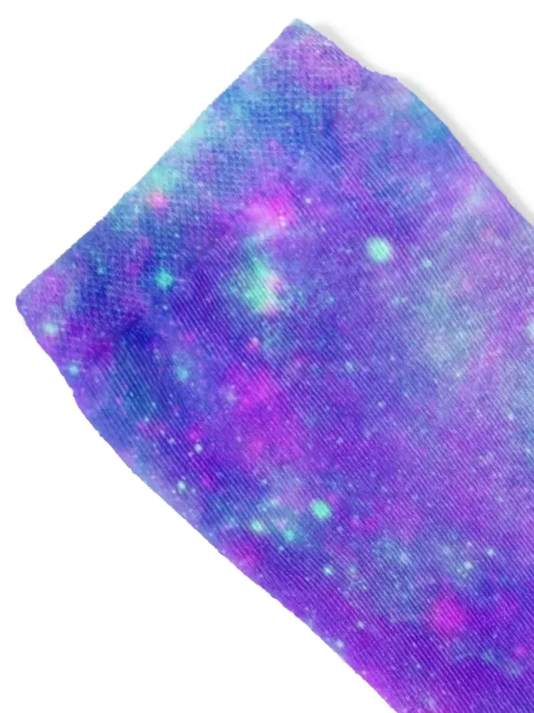 Beautiful Purple Stardust Galaxy Socks halloween luxe Stockings man Socks Ladies Men's