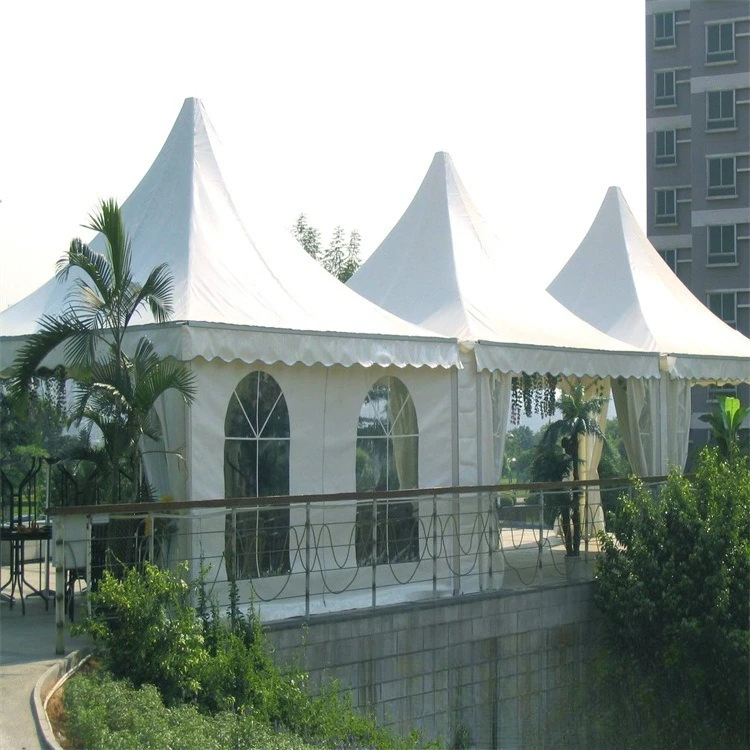 

Processing custom outdoor European pointed canopy tent, lawn wedding luxury tent, fashionable and generous PVC tent