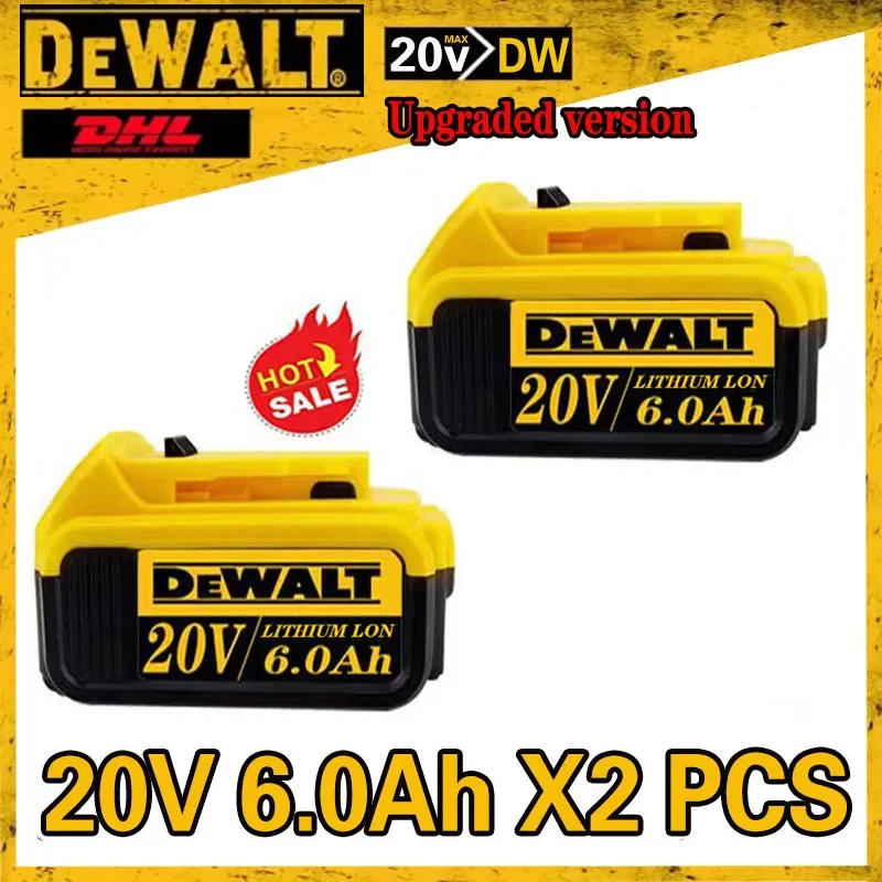 

20V 5Ah 6Ah 18650 Lithium Battery DeWalt power Tools DCB184 DCB200 rechargeable electric tool set 20v 8000mah Battery