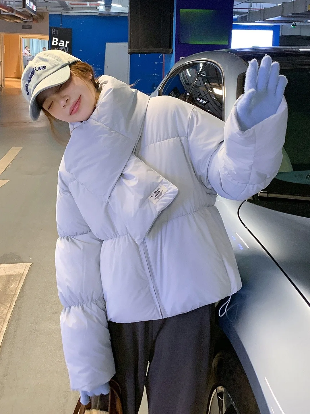 

Корейский Sle ort Puffer Jaet, женская зимняя хлопчатобумажная ткань, теплый дизайн, Thiened Long Sve на молнии Cl...