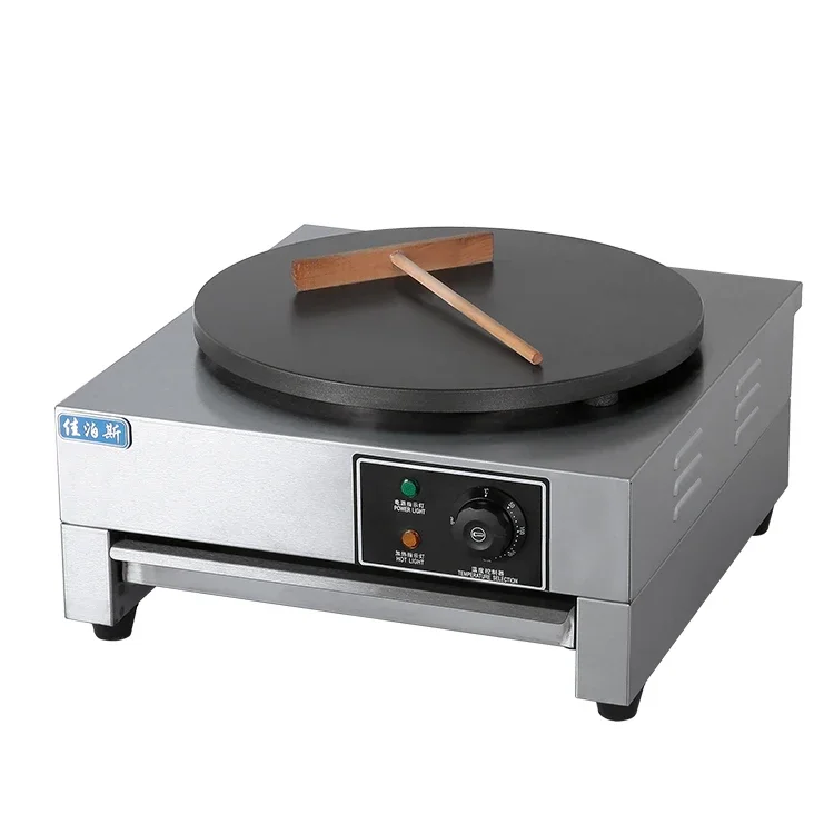 Commercial Automatic Pancake Maker Machine Crepe Makers Hot Plate Industrial Electric Crepe Making Machine Rotating Crepe Maker