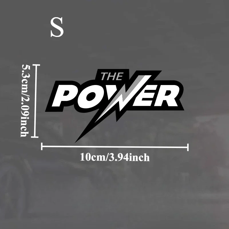 1PC "The Power" Witty Car Stickers, Multiple Colors Design Decals, Distinctive Automotive Styling Items