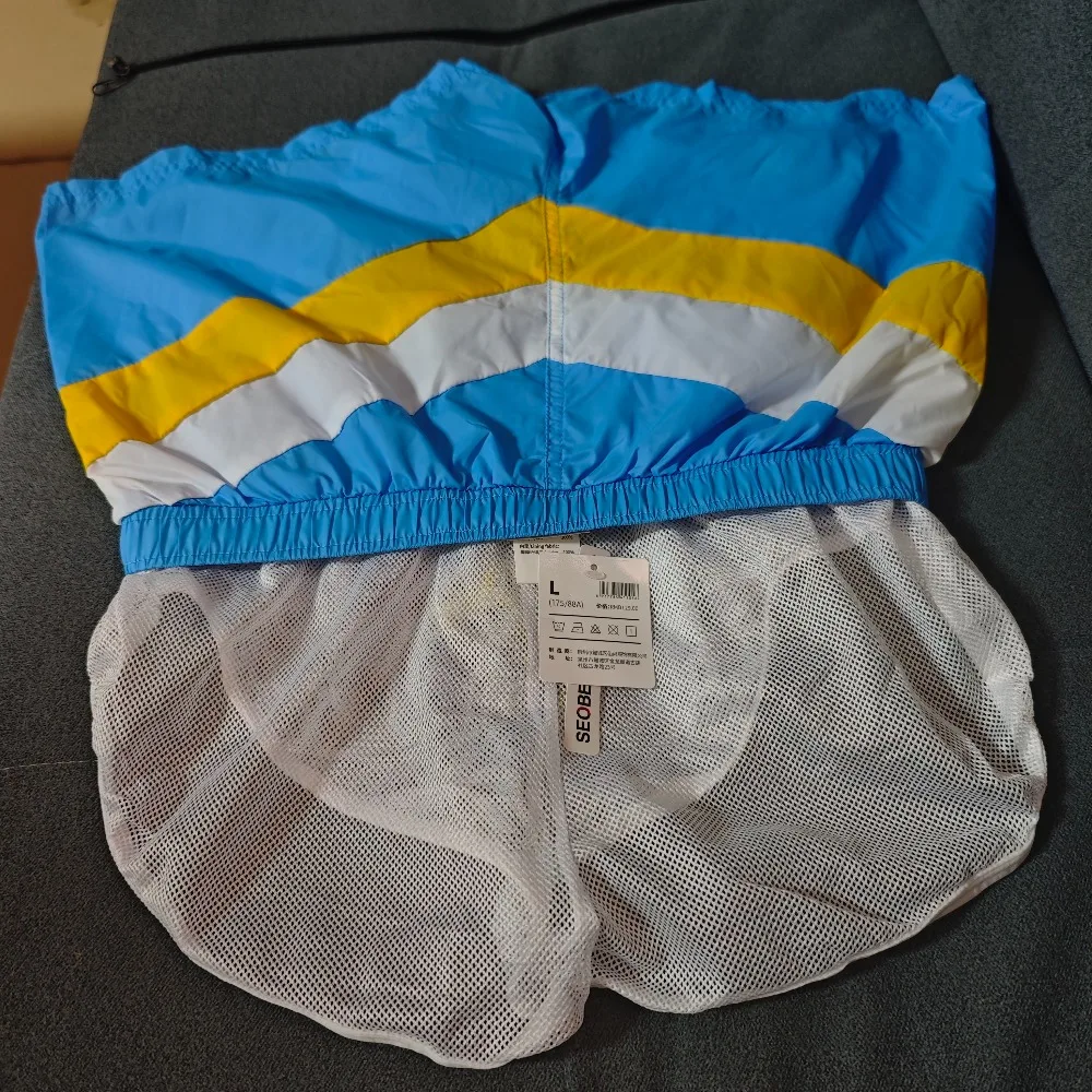 2026Fashion Trend Design Ice Silk Youth Men's Home Pants Embroidered Sports Shorts Low Waist Beach Pants 50602