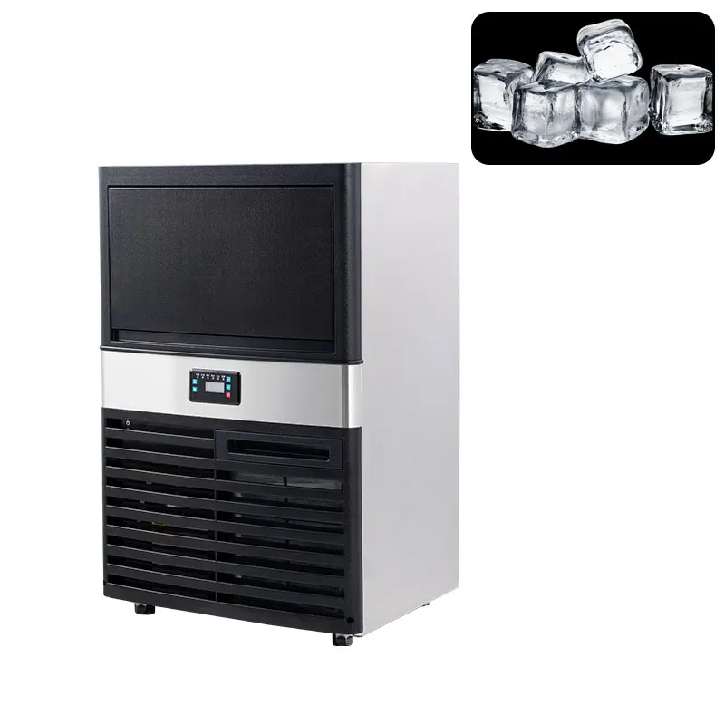 &A*Classic Design High Performance Air Cooling Stainless Steel Automatic Defrost Square Cube Ice Maker One-button