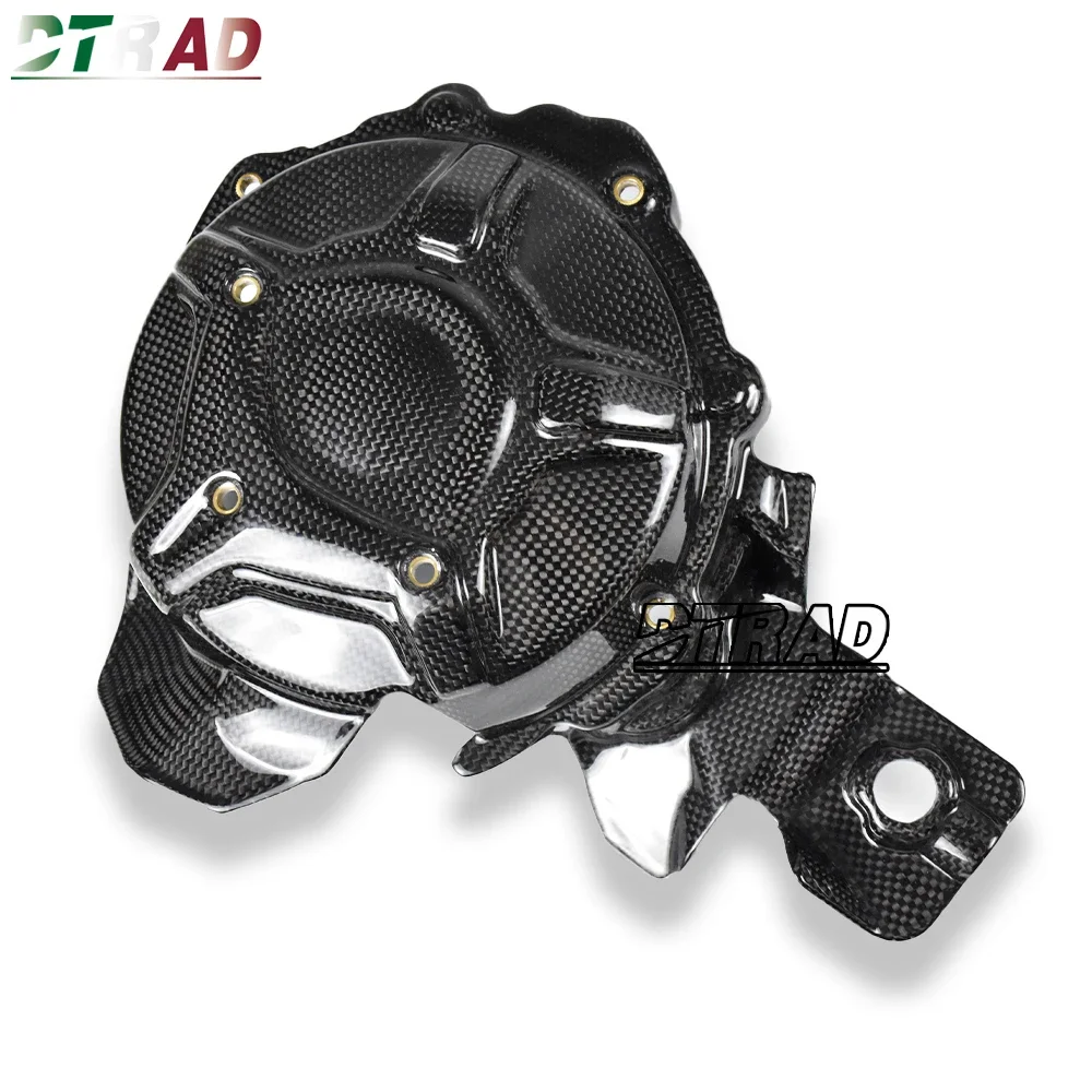 For MV Agusta Dragster 800 RR/R/RC Carbon Fiber Clutch Cover Motorcycle Engine Case Protection Cover Fairing kits Plain Gloss