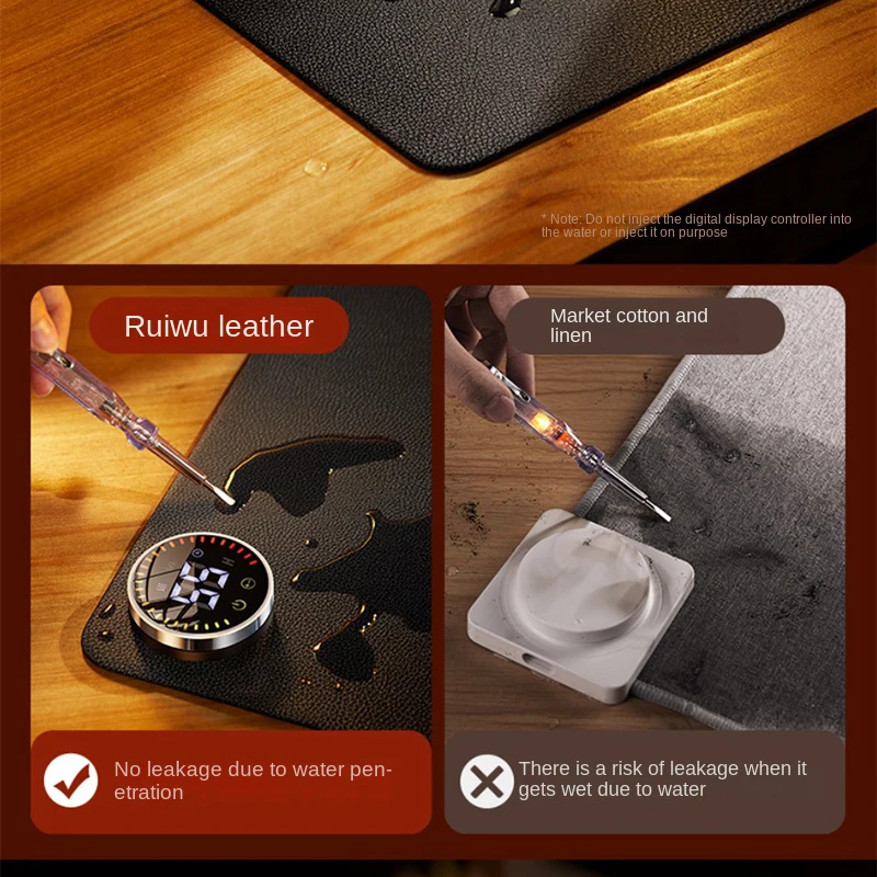 Tappetino per mouse riscaldante tappetino per scrivania riscaldante per ufficio computer desktop oversize scrittura elettrica mani calde in inverno