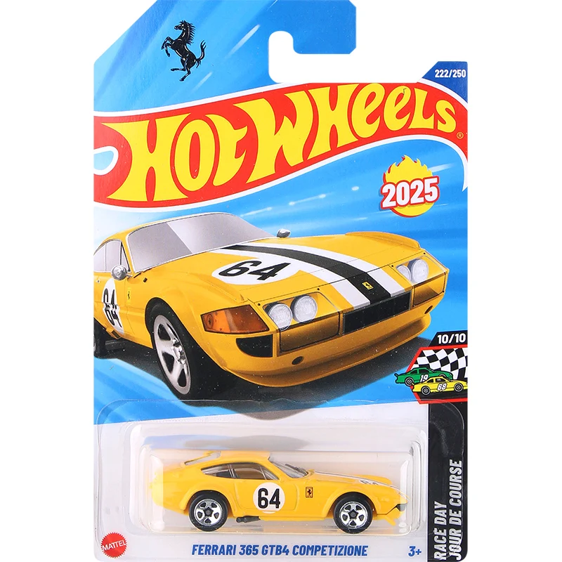 Hot Wheels C4982 2025-Q حافظة سيارات مصنوعة من خليط معدني، فيراري SF90/F40/365 GTB4 تشيفي سيلفرادو، مجموعة نماذج دييكاست 1:64 ألعاب للأطفال