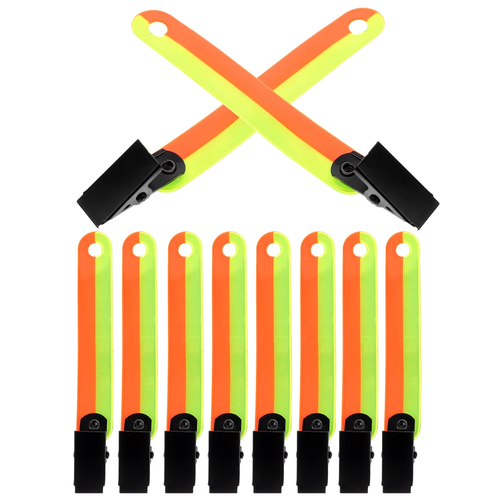 

12 Pcs Reflective Strip Travel Camping Accessories Trail Marking Reflectors Pvc Markers