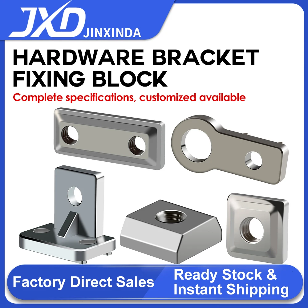 Soporte de Montaje en Forma de L JXD M4/M5/M6/M10/M12, Bloque de Sujeción de Aluminio, Placa Deslizante, Ventosa, Soporte de Fijación de Hardware