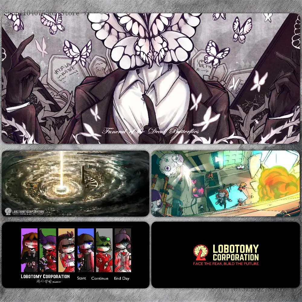Game Lobotomy Corporation Mouse Pad Large Gaming Keyboard Mat LockEdge Rubber Computer Office Accessories