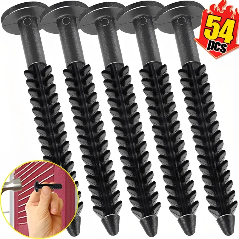 

18/54pcs Window Vinyl Shutter Fasteners Multi Purpose Plastic Shutters Screws Window Panel Repair Fixed Screws Home Improvement
