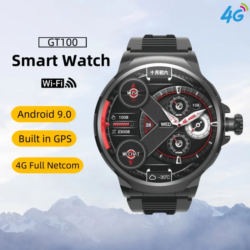 

Смарт-часы 4G Full Netcom Android 9,0, 1,85-дюймовый HD-экран, аккумулятор 1050 мАч, поддержка различных приложения 180 ° Телескопическая вращающаяся камера