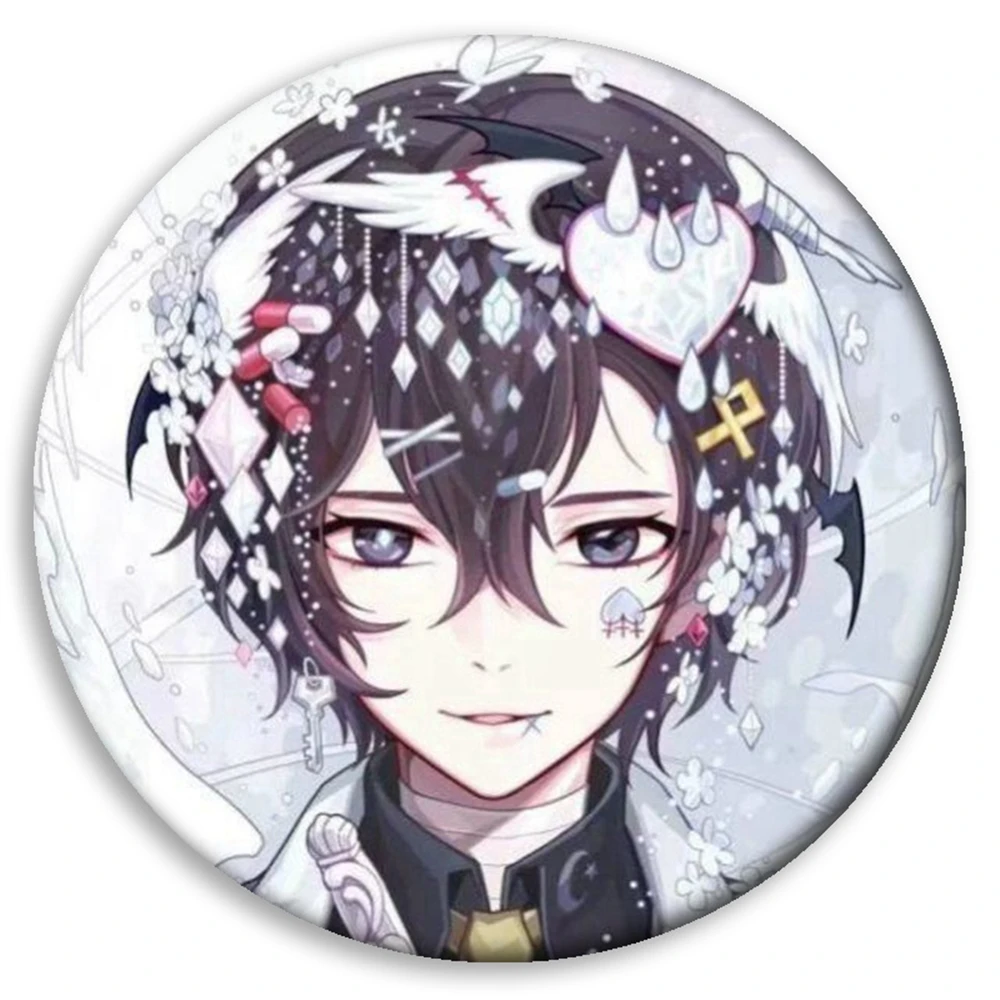 أنيمي بونغو الضالة الكلاب ناكاهارا Chuuya Oguri Mushitarou Ryunosuke Akutagawa تأثيري حلي شارة دبوس SPTE صفيح بروش ﻿