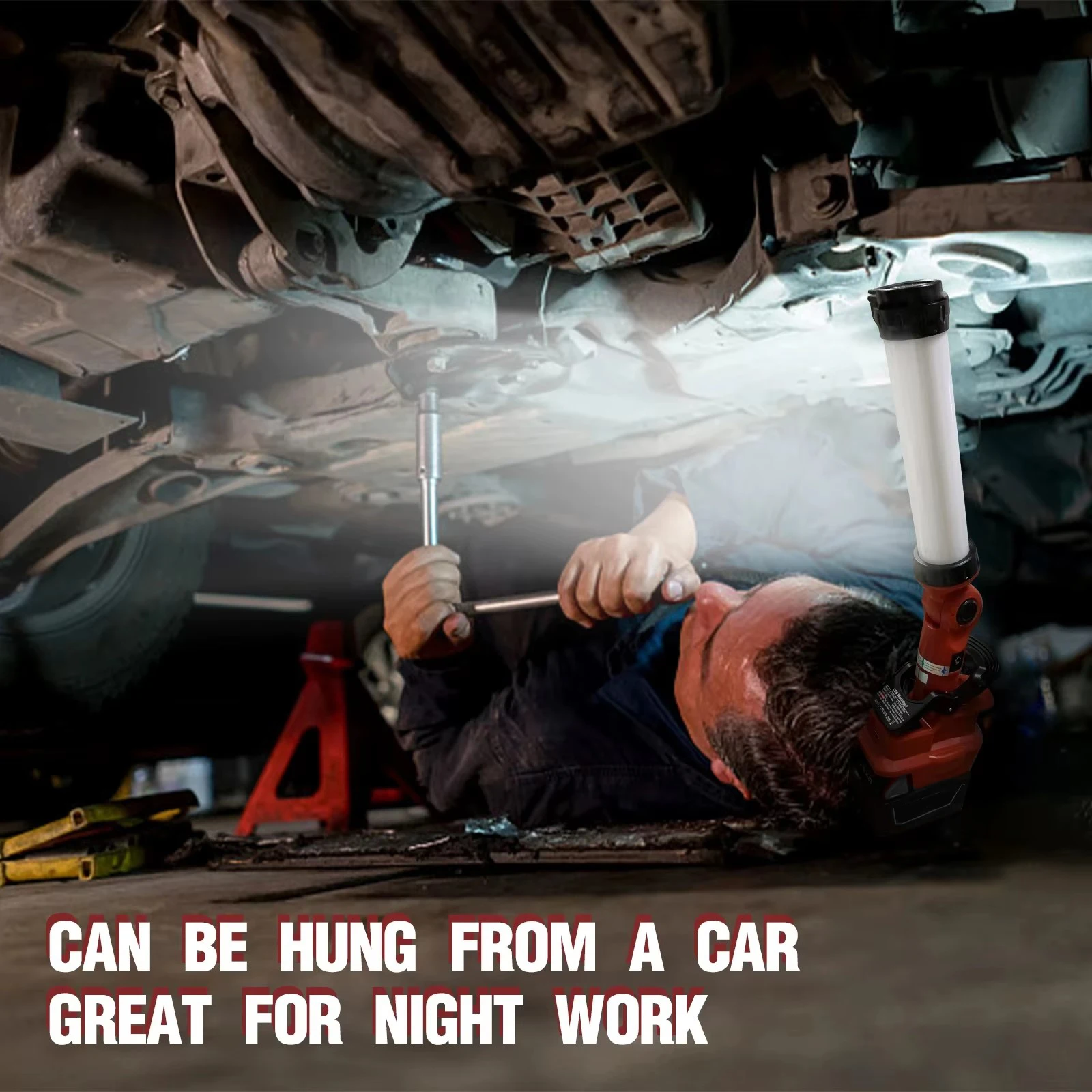 26 واط 2000LM LED ضوء العمل كشاف ضوء مصباح يدوي مع منفذ شحن USB و3 أوضاع لبطارية ميلووكي 18 فولت (بدون بطارية)