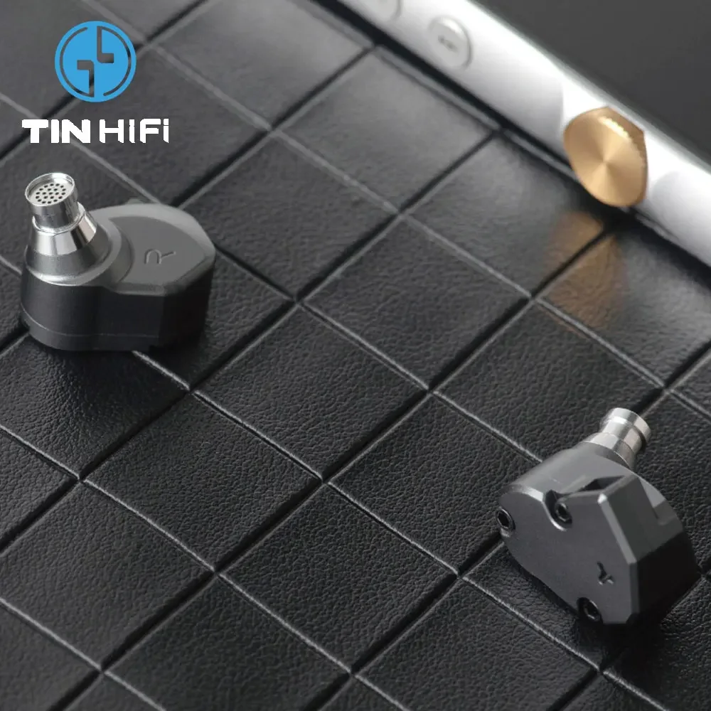 TINHIFI C2 HiFi Wired Earphones In Ear IEMs Earphone Mech Warrior PU+LCP Composite Diaphragm Monitor Detachable Cable CNC Metal