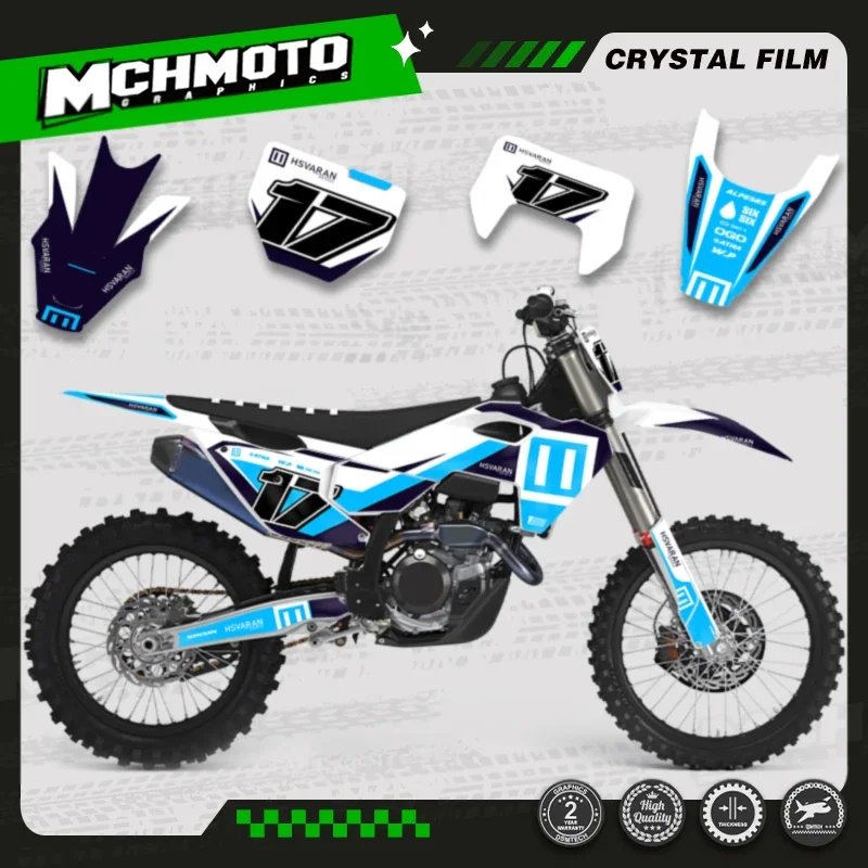 

MCHMFG Custom Team Graphics Decals Stickers Kits For Husqvarna TE FE 2024 2025 2026 125-450 TC FC 2023 2024 2025cc