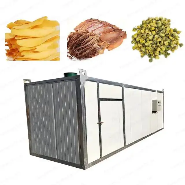 Commercial Gas-Powered Food Dehydrator Machine with PLC Control for Fruit, Fish, Vegetable & Industrial Hemp Drying