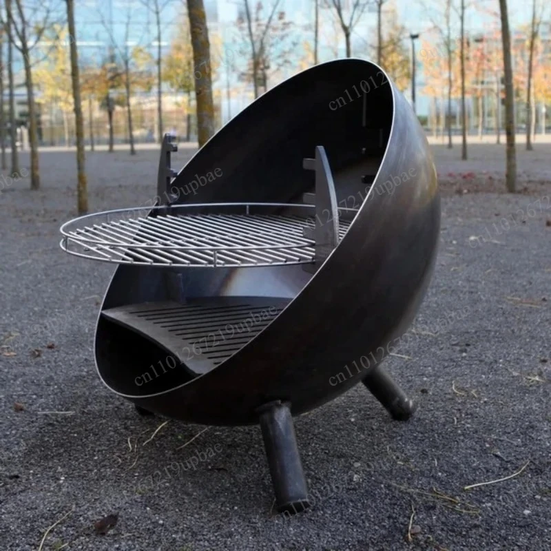 

GN-BBQ-215-L Outdoor Garden Corten Steel BBQ Grill Portable Courtyard Barbecue Stove