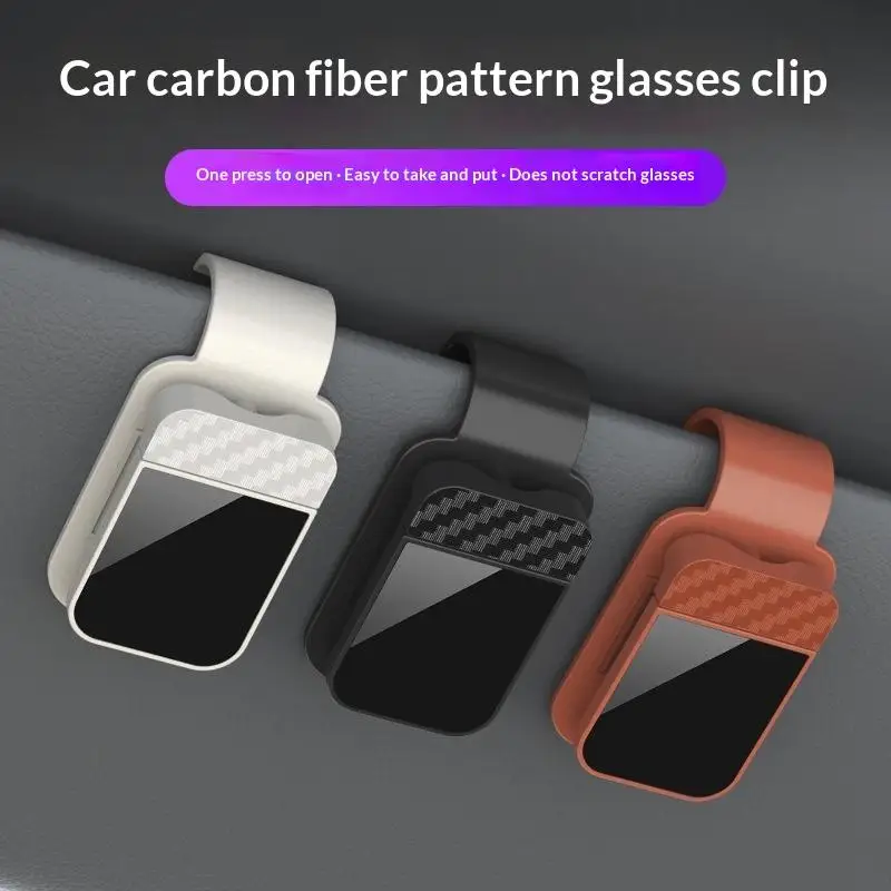Car Sun Visor Sunglasses Clip Holder Stable Eyeglasses Hanger Card Ticket Organizer Interior Storage Clip Car Accessories