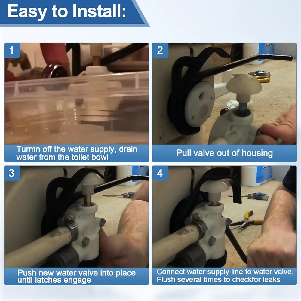 

A33K-385314349 RV Toilets Water Valve Replacement For Dometic Sealand Vacuflush Pedal Flush Toilets RV Toilet Parts