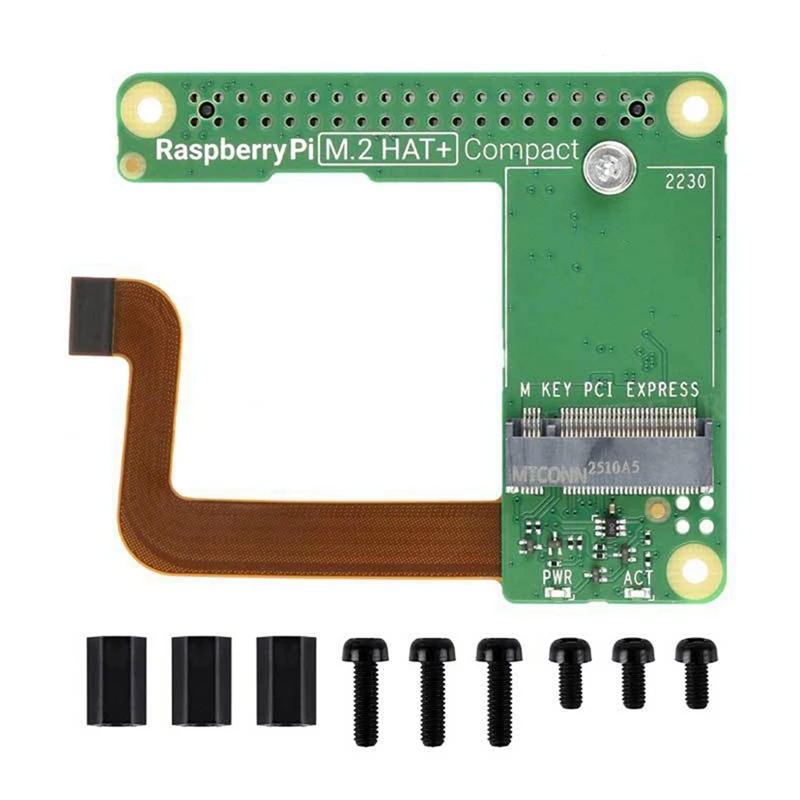 Super Sale For Raspberry Pi 5 PCIE to M.2 HAT+ Compact Expansion Board NVMe SSD for Raspberry Pi 5 Accessories