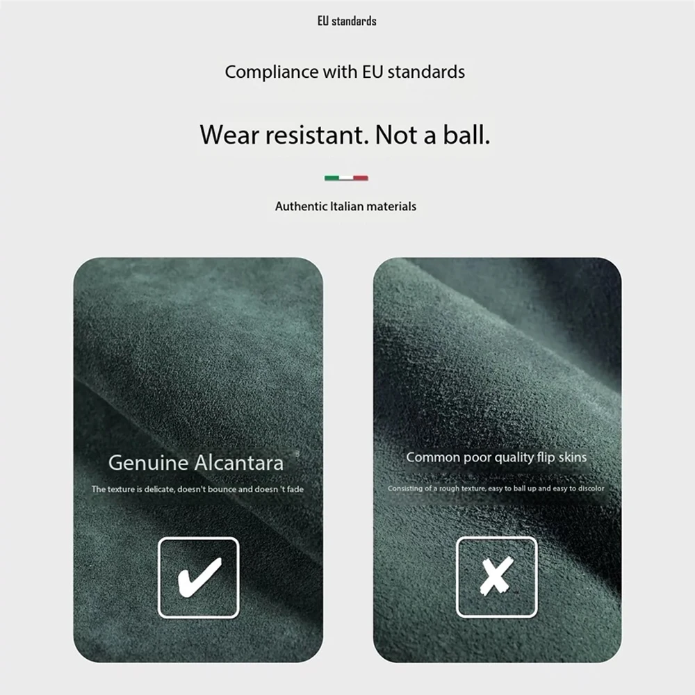 100% Italian ALCANTARA Case for iPhone 16 15 17 Pro Max Air Magsafe Magnetic Luxury Cover Supercar Suede Leather Phone Back Case - náhled 5