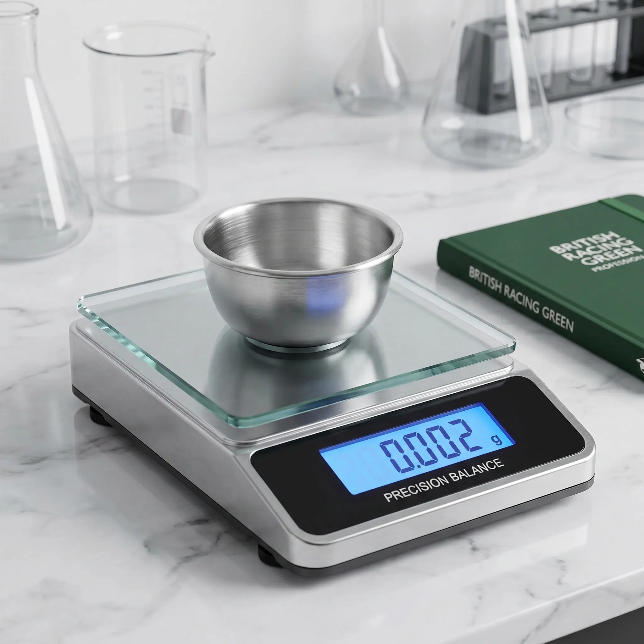 Diamond Stainless Steel Scale Pan Mini Weigh Boats Jewelry Scale Tray Accurate Measuring Trays Portable Electronic Powder Liquid