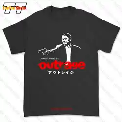 Takeshi Kitano Outrage Japanese Yakuza Action Movie T-shirt Tee 4888