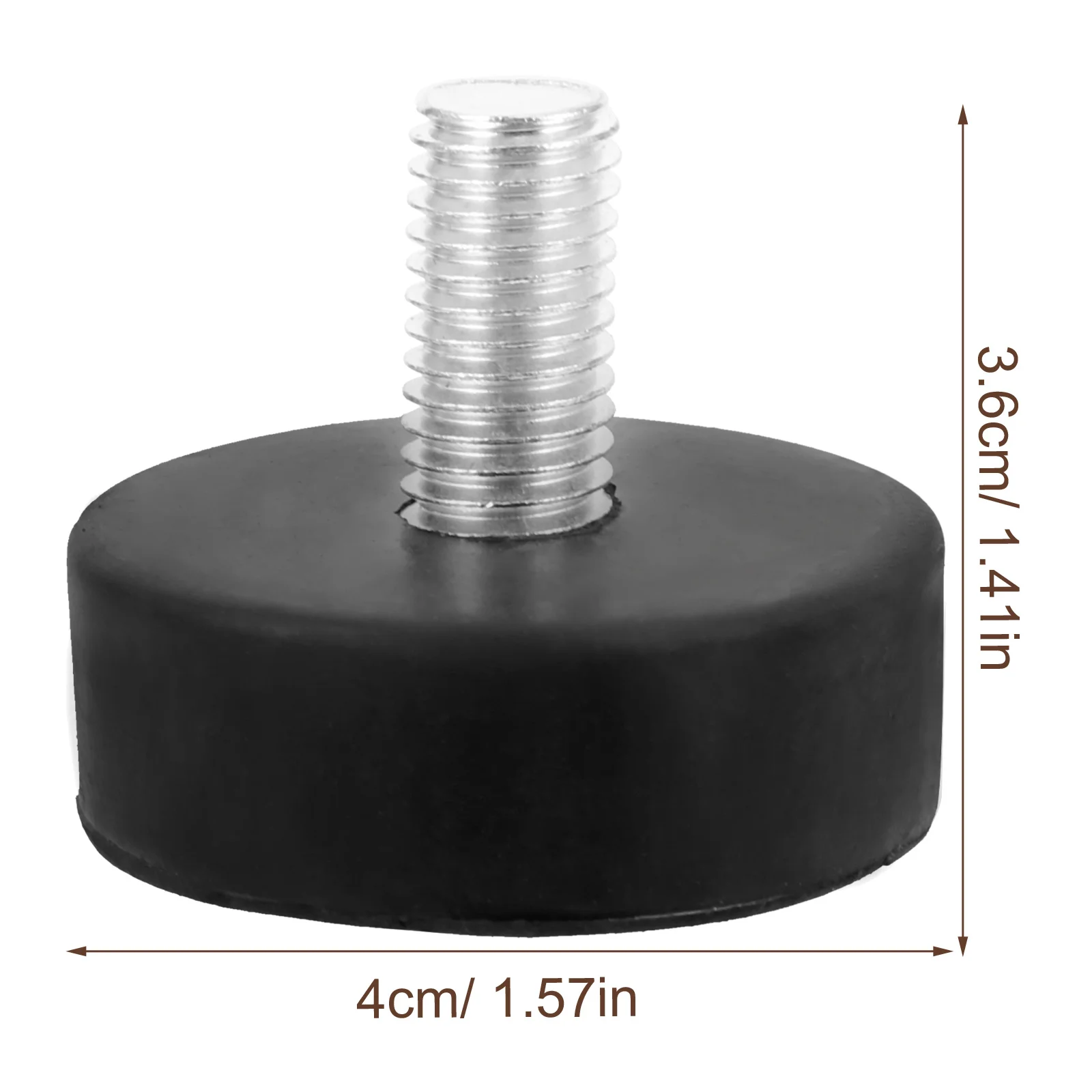 แผ่นรองขาเฟอร์นิเจอร์ปรับระดับได้ 4 ชิ้น ทำจากยาง ดูดซับแรงกระแทก รองรับน้ำหนักมาก ป้องกันการลื่น สำหรับขาโต๊ะ