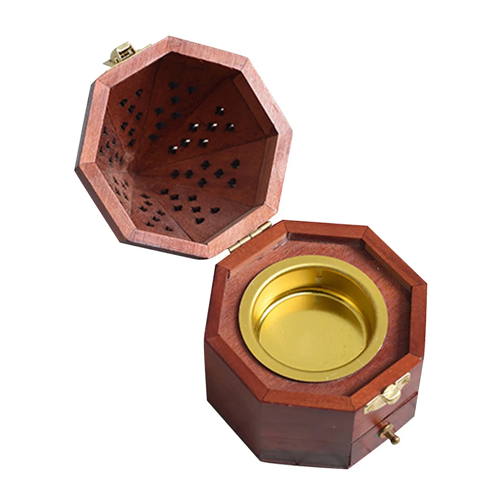 

Aromatherapy Box Ornaments Incense Burner White Color Fragrance Sticks Holder Compact Size Creative Design Wooden Material Home