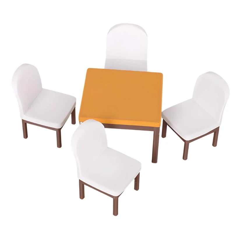 1:12 Scale Model Table And Chair Miniature Collection For Creative Play And Display Scenes 15UB