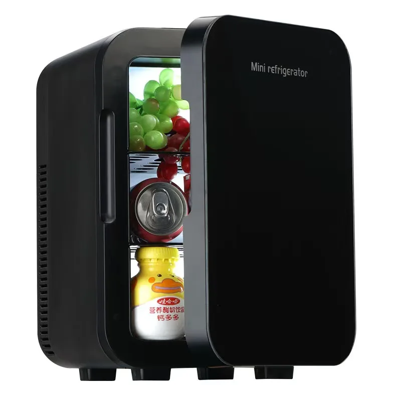 hot sale 10L black Car Refrigerator with Digital display(optional) Cooler Mini Fridge 220V 12V dual power Global plug optional