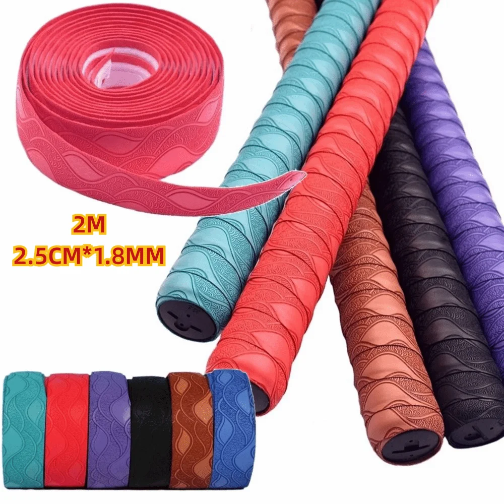 

Quality 2M Racket Handle Wrap Anti-slip Sweat Absorbed Anti-skid Grip Tape Thickened PU Racket Grips Sweat Band Racket Handle