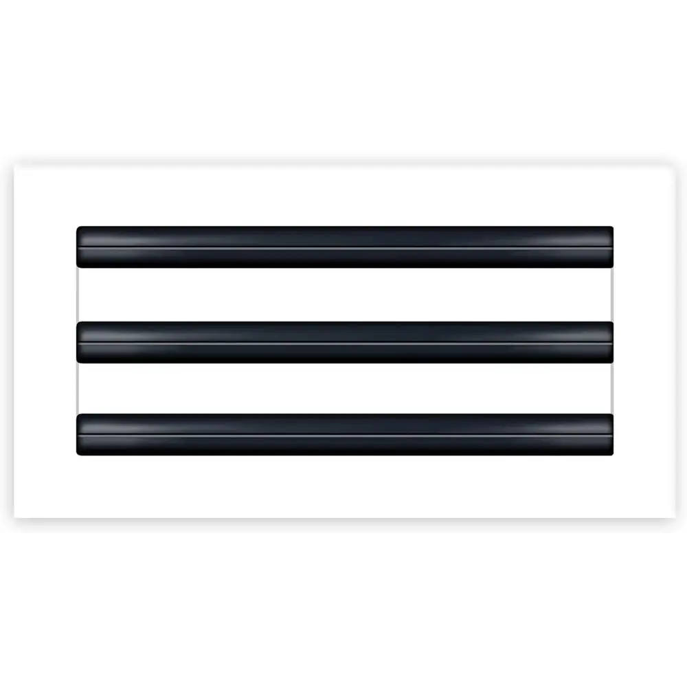 

Декоративная вентиляционная решетка 12x6 белого цвета - линейный щелевой диффузор для потолка, стен и вентиляционных отверстий