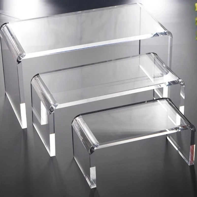 Refrigerator Sort Out Spartition Shelves Acrylic Material U Shaped Transparent Storage Rack Multi Size Toy Model Display Stand