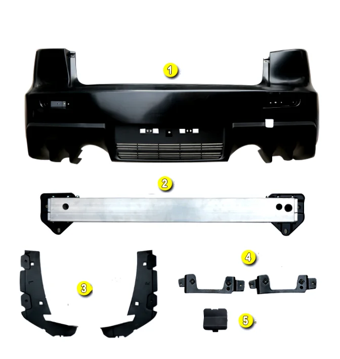 

PP Rear Bumper For Mitsubishi Lancer EX 2008-2015 Upgrade Mitsubishi EVO Rear Bumper Body Kit