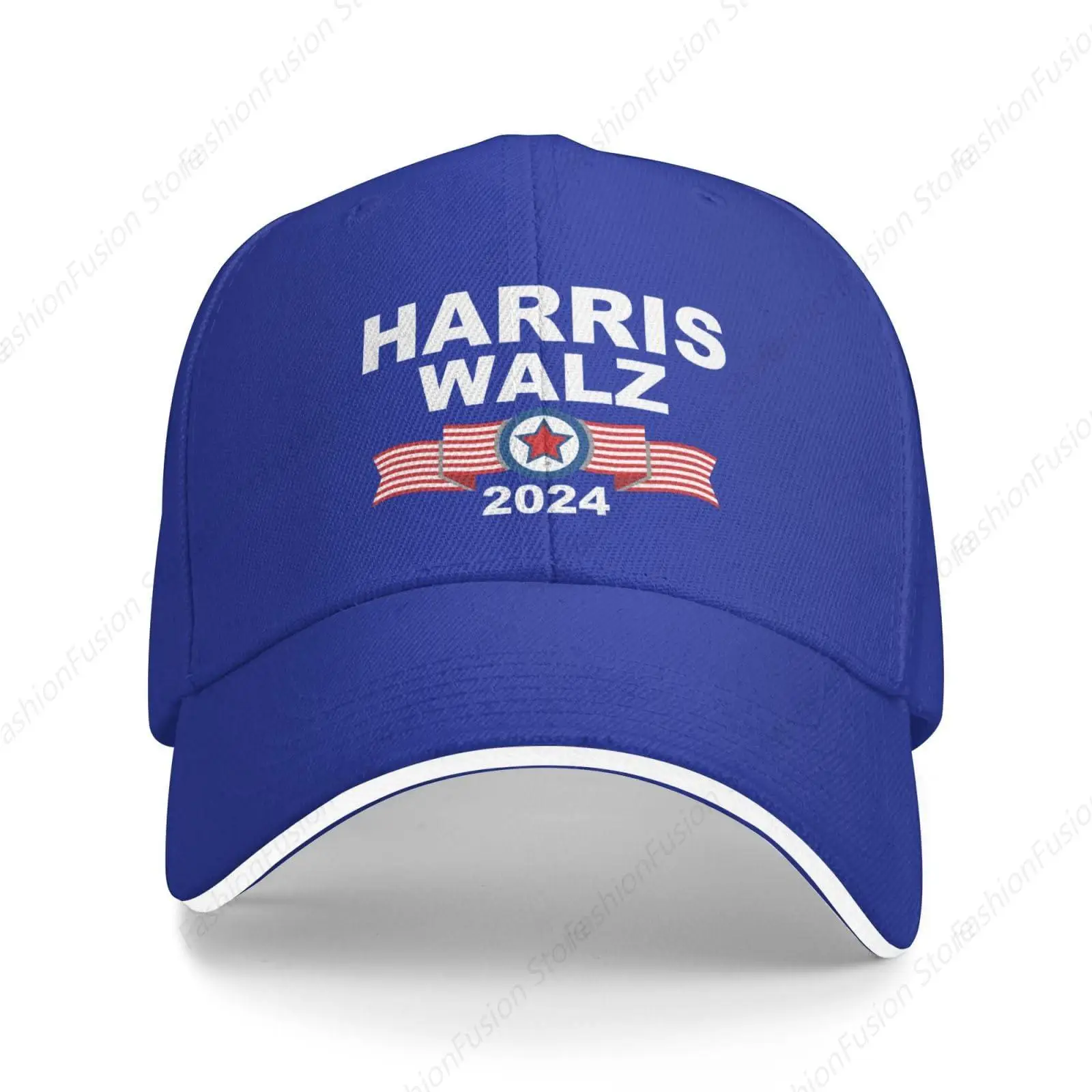 Kamala Harris 2024 Baseball Cap Harris-Waltz 2024 Trucker Hat Men Women Casquette Hats Adjustable Ball Dad Caps for Casual Daily