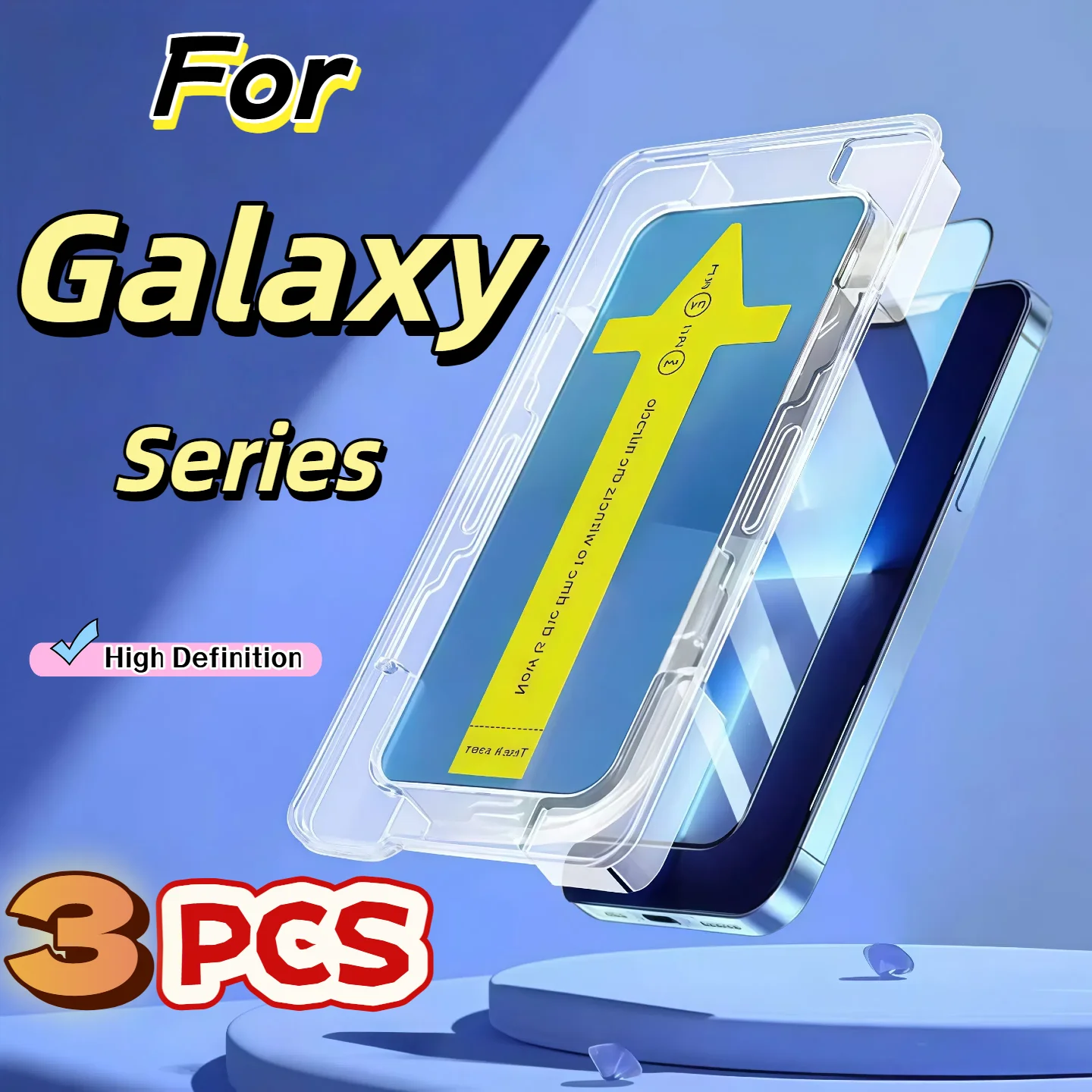 3 قطعة واقي للشاشة من الزجاج المقسى لهاتف Galaxy A33 A34 A35 A71 A72 A73 A51 A52 A53 A55 A32 4G 5G مع سهولة التركيب #1
