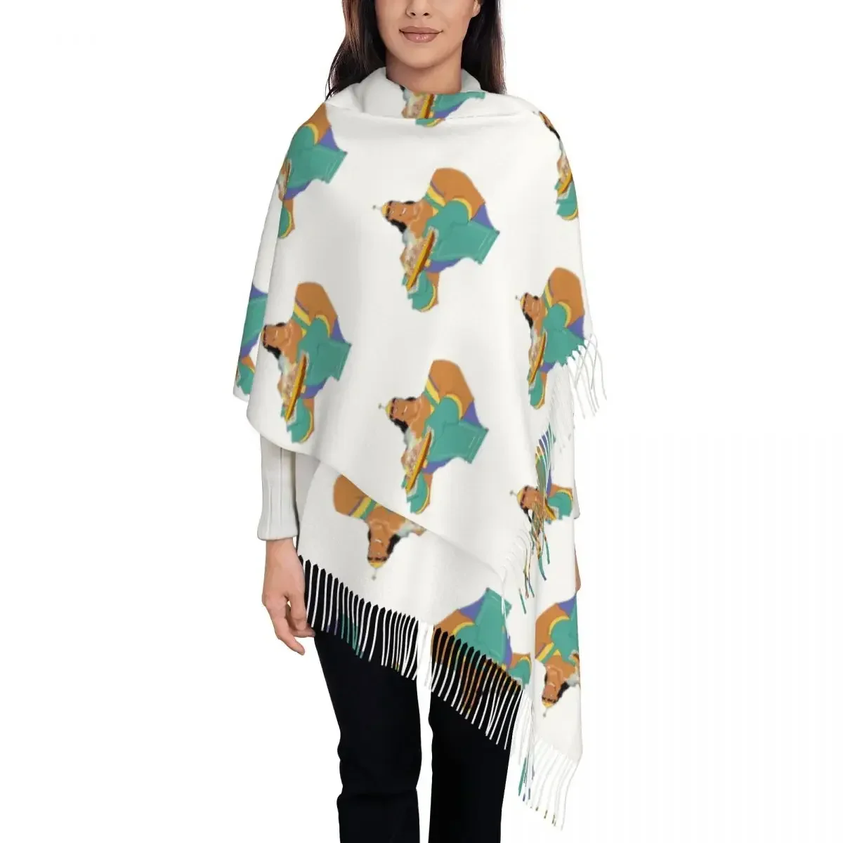 Kronk Has Spaghetti Scarf Tassel Scarves for Women Soft Warm Shawls and Wraps Large Fall Winter Shawl Wrap