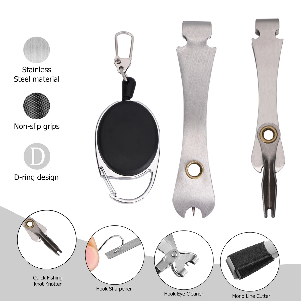 

Fishing Pliers Tool Stainless Steel Durable Scissors Hook Remover Line Gadget Tackle Accessories Outdoor Practical
