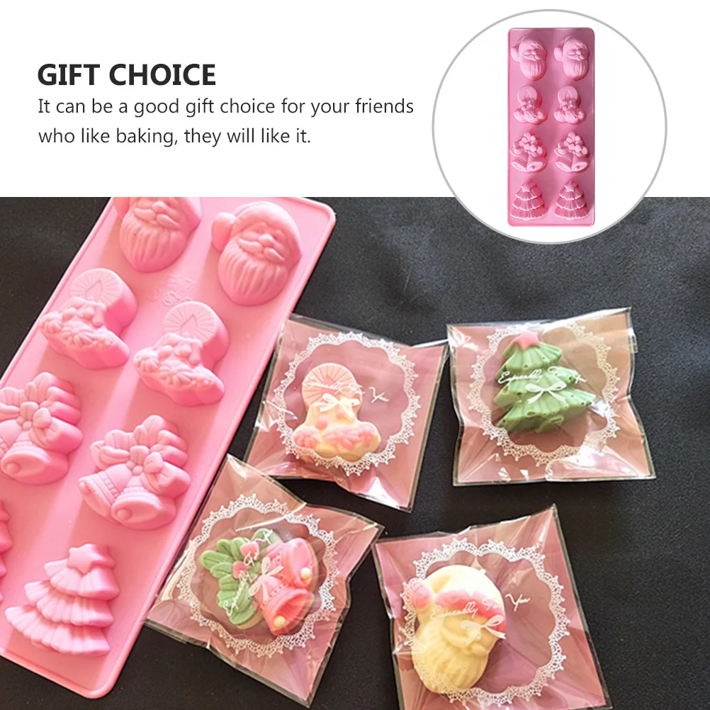 

1Pcs Christmas Bell Silicone Mold DIY Baking Mold for Cake Soap Holiday Baking Supplies Festive Shape Food Grade