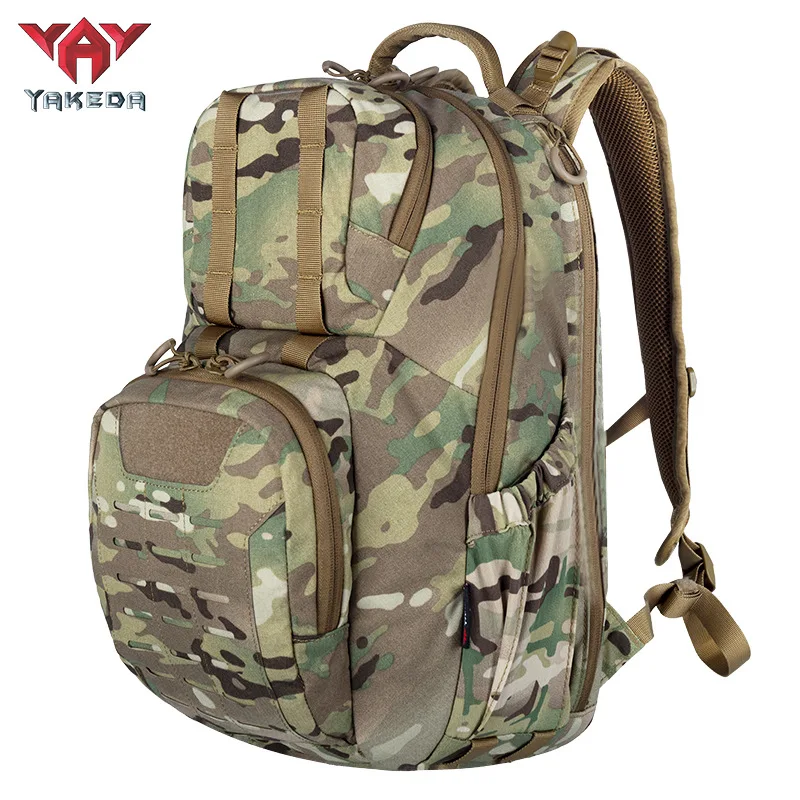 

YAKEDA 26L Tactical Backpack Outdoor Molle Camouflage Rucksack Assault Bag Hiking Camping Hunting Travel Riding Knapsack