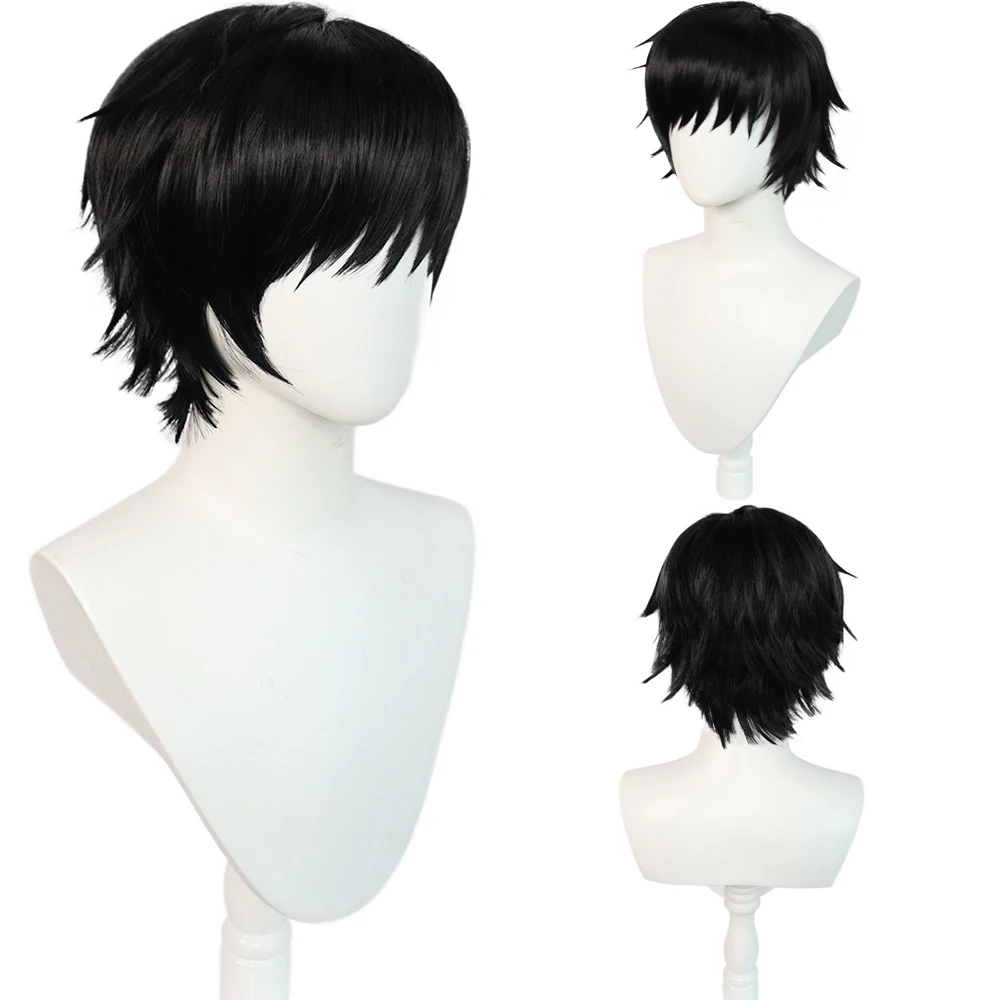 

Jujutsu Kaisen Toji Zenin Cosplay Wig Toji Fushiguro Sorcerer Killer Style Short Black Spiky Anime Synthetic Hair Free Wig Cap