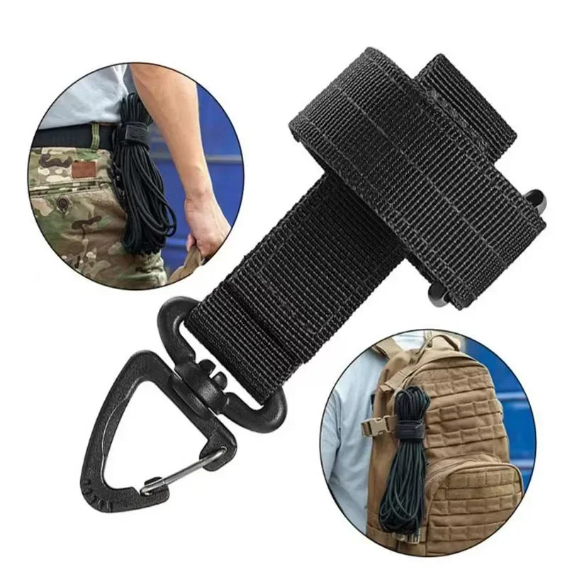 Multi-purpose Nylon Gloves Hook Work Gloves Safety Clip Outdoor Tactical Climbing Rope Camping Hanging Buck Outdoor Camping